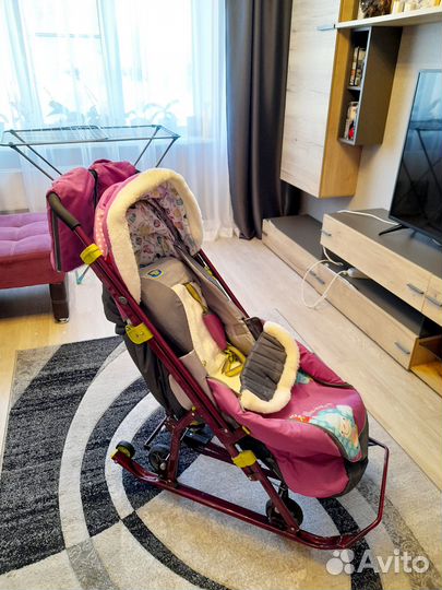 Детские санки коляска