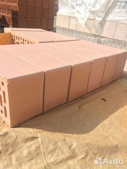 Кирпич кремовый утолщенный меланж лицевой