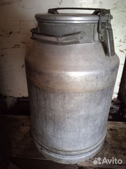 Фляга 40литров алюминевая хранился мед