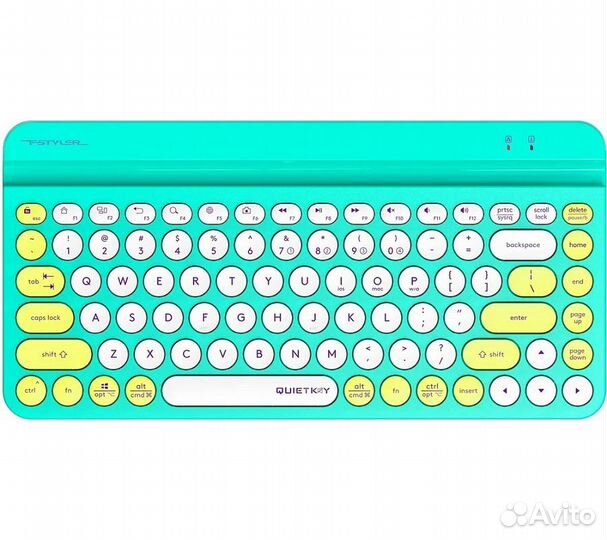 Беспроводная клавиатура A4Tech Fstyler FBK30, зеле
