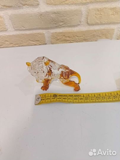 Фигурка льва хрусталь