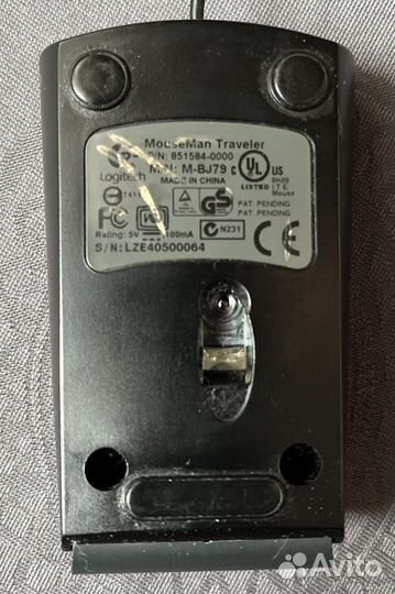 Компактная проводная мышь Logitech M-BG79