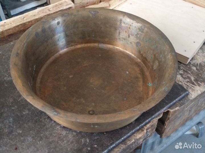 Латунный таз для варенья