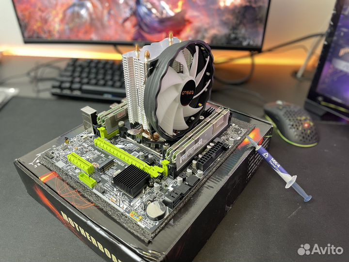 Бюджетный игровой комплект intel 8 ядер, 16Gb