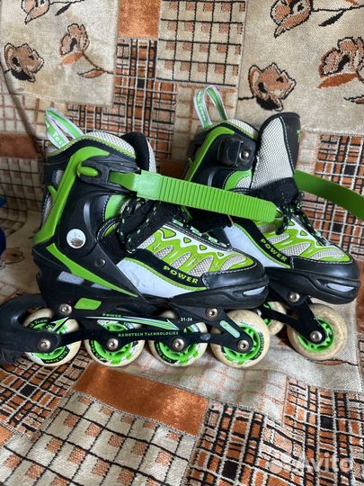 Коньки детские раздвижные роликовые и хоккейные
