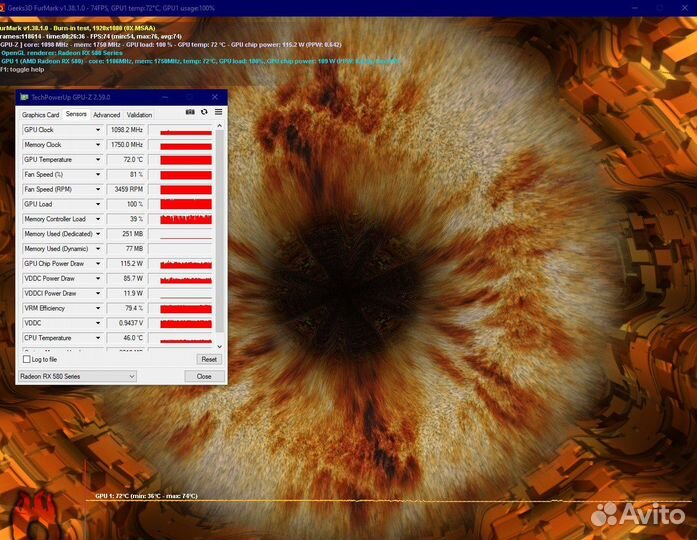 Radeon RX 580 MSI Armor OC 8G