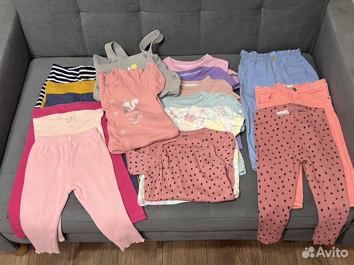 Пакет одежды для девочки 86-92 HM Zara Next