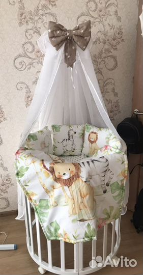 Детская кроватка круглая