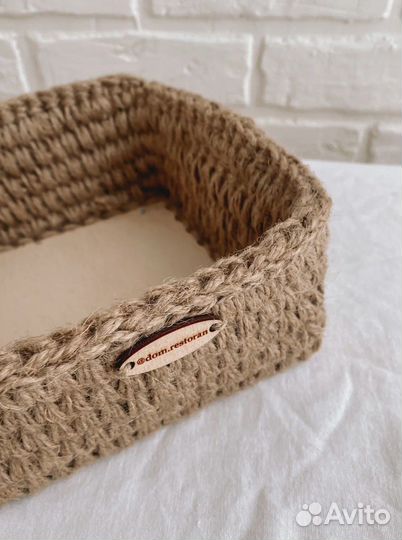 Корзина из джута