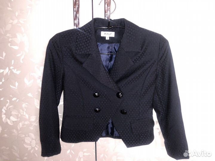 Школьный пиджак синего цвета для девочки RMX