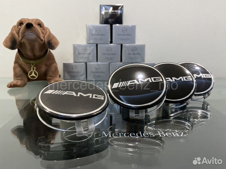 Колпачки ступицы AMG Mercedes Benz