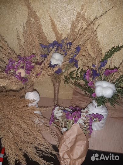 Мини букет из сухоцветов