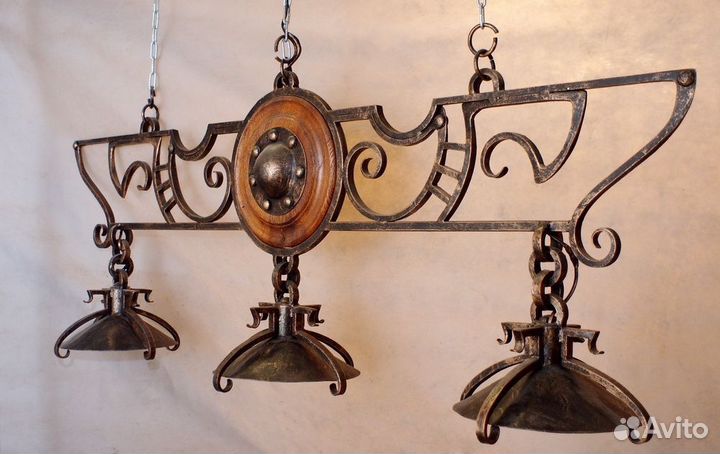 Люстра кованая