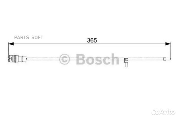 Bosch 1 987 473 040 Датчик износа колодок porsche