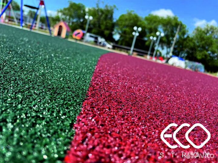 Бесшовное резиновое покрытие для спортивных площад