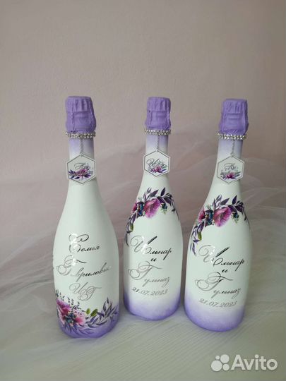 Свадебный набор, свадебные бокалы и сундучек