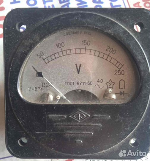 Измерительные приборы СССР вольтметр 250В