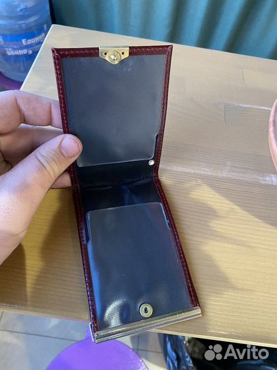 Обложка с кошельком мвд, бордовая