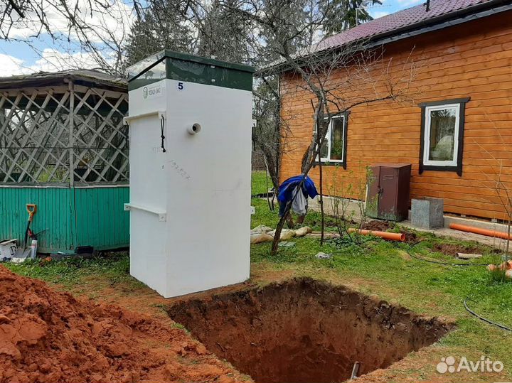 Установка септика. Рассрочка 12 мес