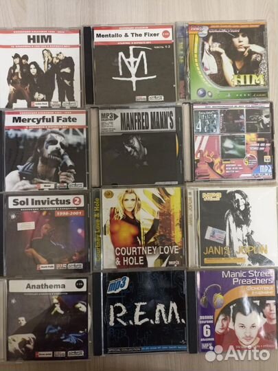 Рок на mp3 дисках :хеви-метал, хард-рок,панк,глэм