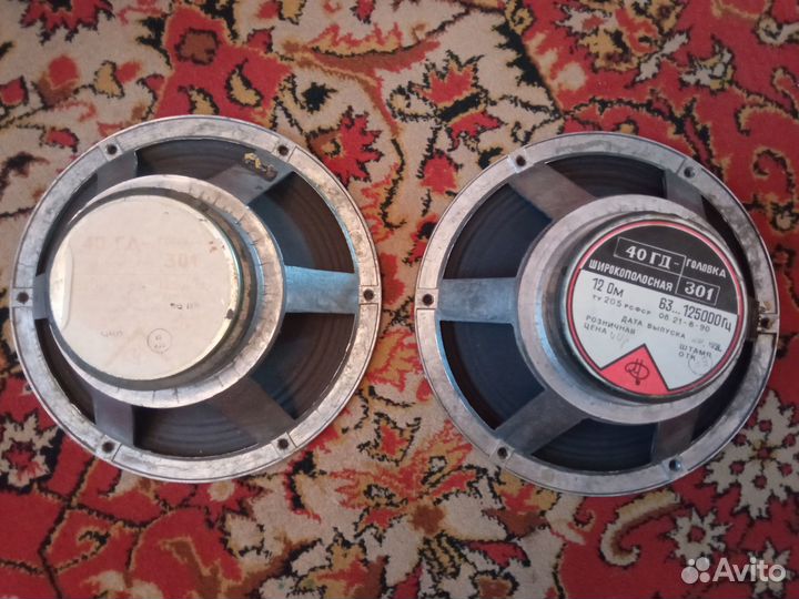 Широкополосные динамики 40гд-301 и 30гд-301
