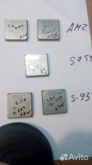 Процессоры intel S 775, AMD S AM2, 939