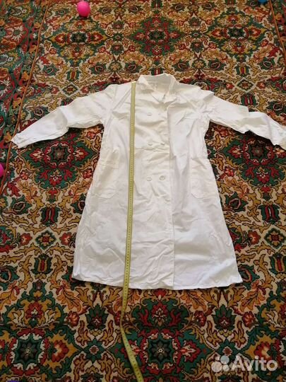 Белый медицинский, поварской халат