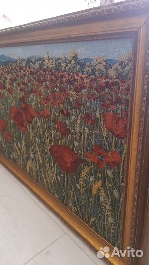 Рама для картины,резьба по дереву,с гобеленом