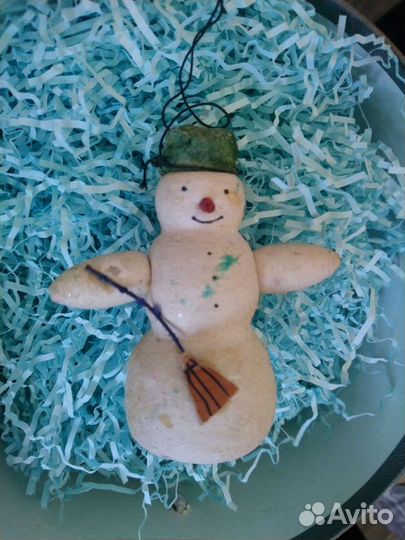 Елочные игрушки СССР : Снеговичок