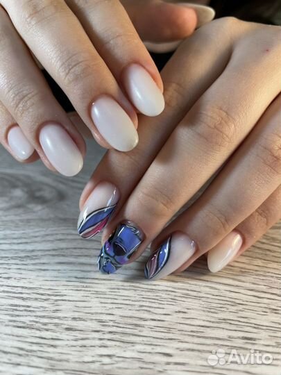 Маникюр гель-лак, коррекция, наращивание