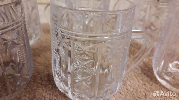 Цена за все Хрустальные кружки 6 шт цена за все