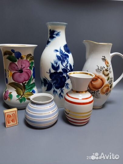 Вазы фарфор Чайка СССР кувшин лоз