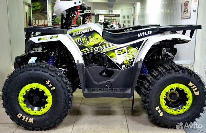 Квадроцикл Motoland wild 125 белый