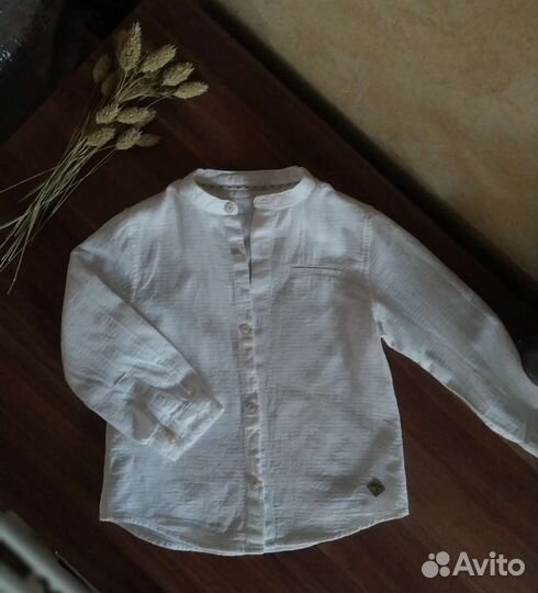 Рубашка на мальчика zara рост 92