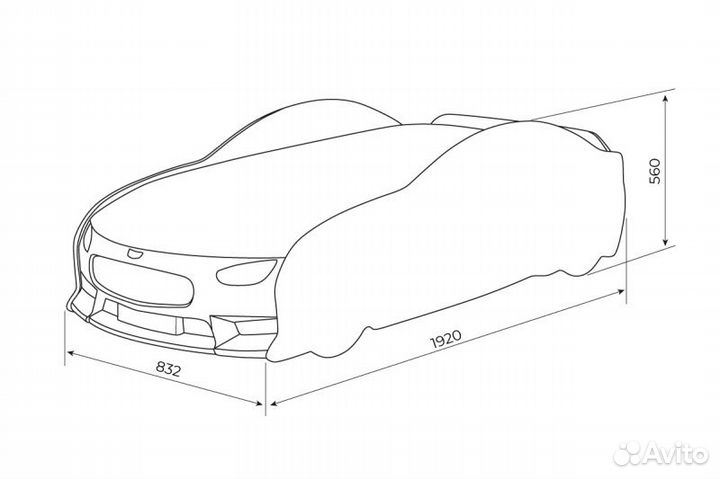 Кровать машина 