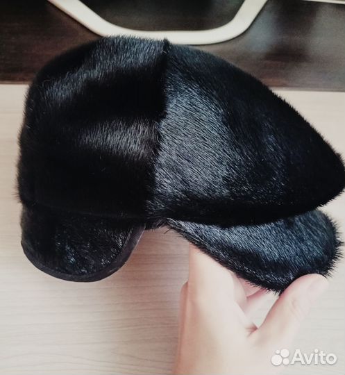 Мужская кепка из меха норки