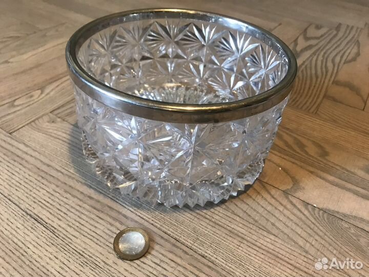 Хрустальная ваза-конфетница СССР
