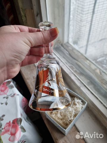 Богемское стекло.Колокольчик сувенирный