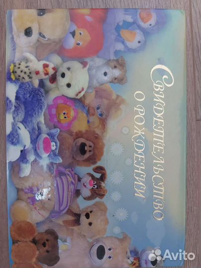 Обложка для свидетельство о рождении