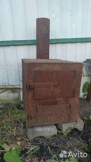 Печь буржуйка чугунная