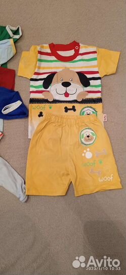 Вещи пакетом на мальчика 68 74