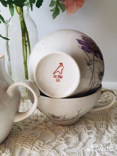 Чайные чашки из сервиза Дулево 1995