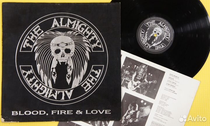 The Almighty - Blood, Fire & Love -UK-89-LP-Англия