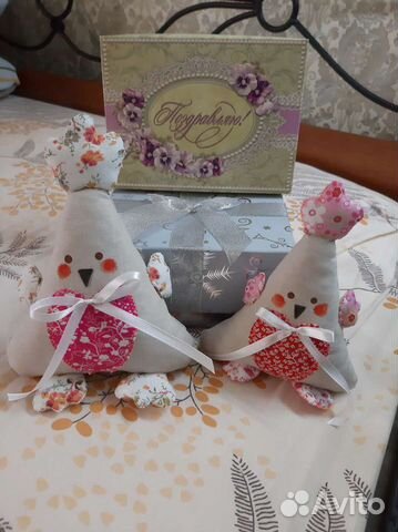 Петушки из ткани