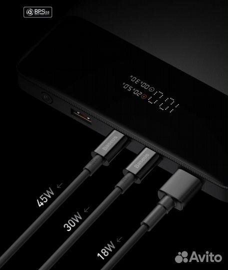 Повербанк для ноутбука Baseus Blade 100W, 20000мАч