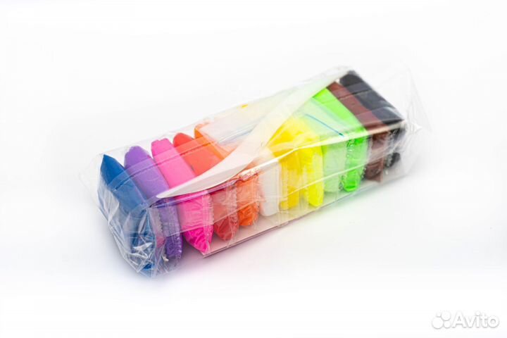 Воздушный легкий пластилин Clay fan 12 цветов