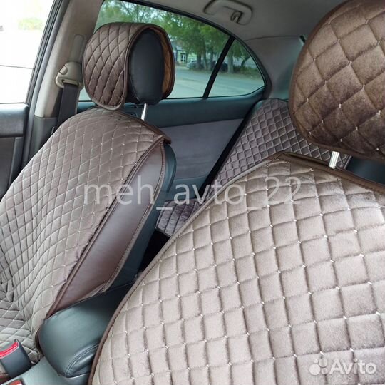 Накидки на сидения автомобиля с боками, 2 шт