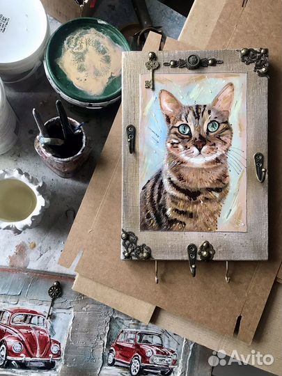 Ключницы-картины ручной работы на подарки