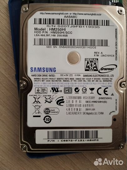 Жесткий диск для ноутбука 2.5