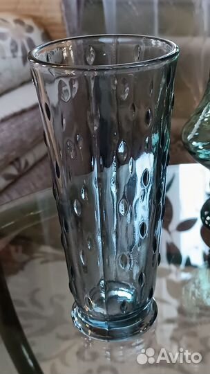 Вазы из цветного стекла СССР